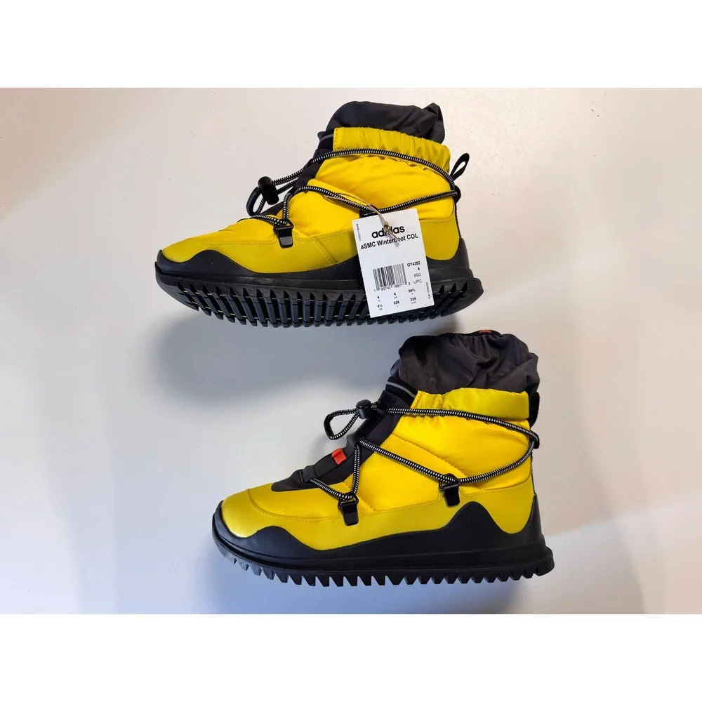 Adidas Stella McCartney aSMC Winterboot COLD RDY‎ Yellow Black Women's Size 5.5